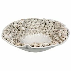 Florabelle - Flower Low Platter White 45cm