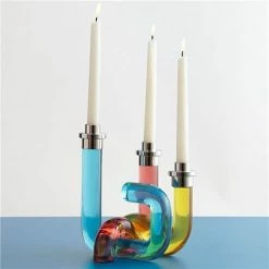 Jonathan Adler - Pompidou Acrylic Candle Holder Multi