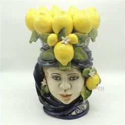 Zanatta - Blue Female Head With Lemon Application