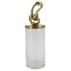 Flair Decor - Glass Jar Poly Gold Leaf Lid 33cm