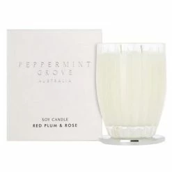 Peppermint Grove - Red Plum & Rose Candle 370g