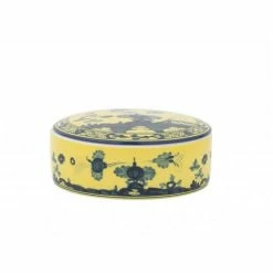 Richard Ginori - Oriente Italiano Collection Round Lidded Box Citrino