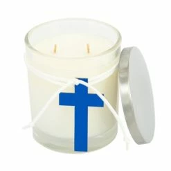 Candle Bar - Blue Cross Merry Christmas Candle