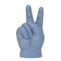 Candle Hand - Peace Baby Candle Grey 105g