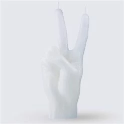 Candle Hand - Peace Candle White 360g