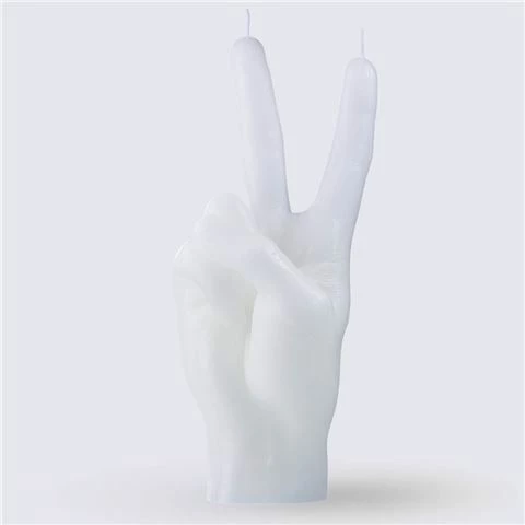 Candle Hand - Peace Candle White 360g 1 Candle Hand - Peace Candle White 360g