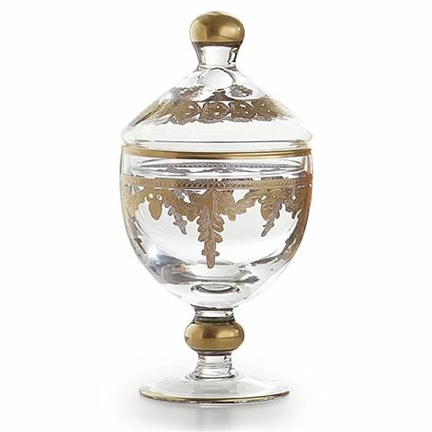 Arte Italica - Baroque Gold Canister With Lid 21x9.5cm 1 Arte Italica - Baroque Gold Canister With Lid 21x9.5cm