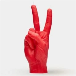 Candle Hand - Peace Candle Hand Red 360g