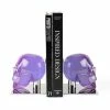 Jonathan Adler - Acrylic Skull Bookend Set Purple 2pce
