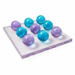 Jonathan Adler - Acrylic Tic Tac Toe Set Turquoise/Purple