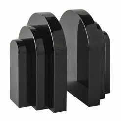 Greg Natale - Palazzo Crystal Bookends Onyx Black 17x18cm