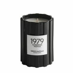 Greg Natale - 1979 Gardenia Novus Candle W/Black Glass 385g