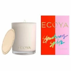 Ecoya - Ltd Ed. Strawberry Spritz Madison Jar Candle 400g