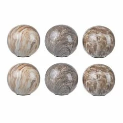 Dasch - Brown Marbleized Set Of Balls 6pc 10cm