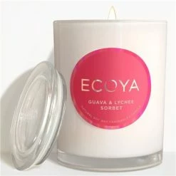 Ecoya - Guava & Lychee Sorbet Metro Candle W/Lid 270g