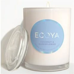 Ecoya - Coconut & Elderflower Metro Candle W/Lid 270g