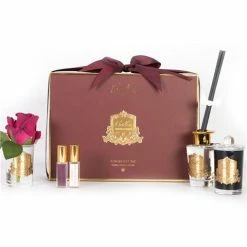 Cote Noire - Rose Oud Gift Set Burgundy W/Gold Crest 5pce