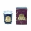 Cote Noire - Rose Oud Candle With Crystal Lid & Gold Toned Crest 185g
