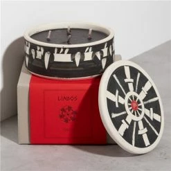 WAKS - Lindos Candle Amber Scent Large Black