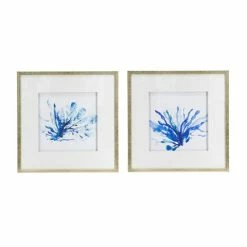 Dasch - Blue Coral Framed Prints Set Of 2pce