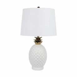 Dasch - Pineapple Table Lamp White & Gold