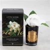 Cote Noire - Single White Gardenia Black Glass W/Gold Crest