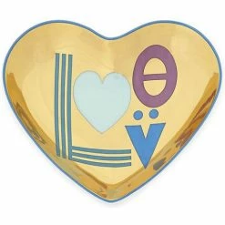 Jonathan Adler - Love Trinket Tray Blue & Gold