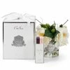 Cote Noire - Ivory Roses W/Glass Jar & Silver Crest