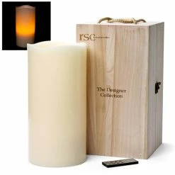 RSC - Designer Collection Ivory Pillar Candle 4XL