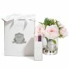 Cote Noire - French Rose Blush Bouquet In Clear Vase W/Spray