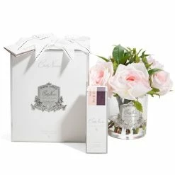 Cote Noire - French Rose Blush Bouquet In Clear Vase W/Spray