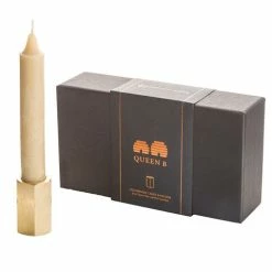 Queen B - Black Label Colonnade Candle Holder Brass